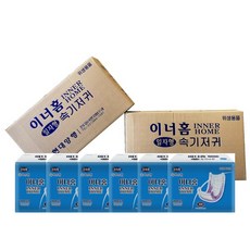 이너홈 일자형 속기저귀 300매입 (50매 x 6팩) 실속형 산모용 노인용 요실금용, 50개입, 6세트