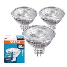 오스람 MR 12V 50W 할로겐 전구 핀타입 ssu*6351aW, 1개