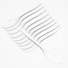식사용품 친환경 식사 플라스틱 수저 세트, 1개