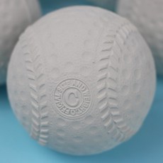 台灣製 C型海綿球 軟棒球，一個入 軟式棒球練習球 安全棒球, 1個, 正常品