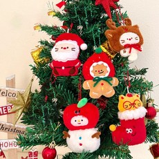 크리스마스 키링 인형 산타 루돌프 눈사람 가방고리 열쇠고리 키링 선물 성탄절
