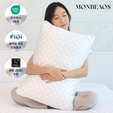 [50x70 대형] 몽비오스 시원한 양면 냉감 여름 쿨베개 커버 지퍼형 쿨링베개
