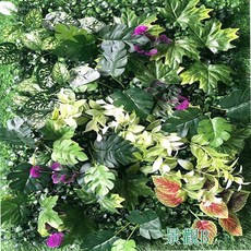 仿真植物牆 60x40 綠植牆 陽台園藝造景, 景觀B, 綠
