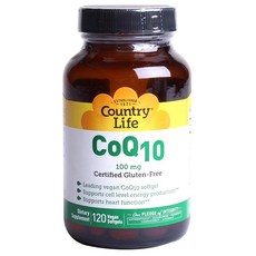 Country Life 維生素輔酶Q10素食軟膠囊 100mg, 120顆, 1罐