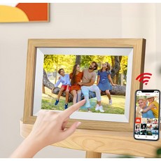 전자앨범액자 10.1인치 디지털액자 1080p ips 앨범 내부 디지털, 8. 브라운우드패턴 32G 충전식, 기본 모델명/품번