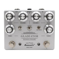 Demonfx GLADIATOR DOUBLE PREAMP 電吉他效果器 角鬥士破音 雙通道, 1個