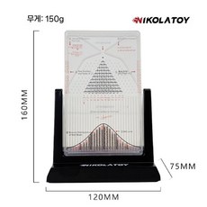 갈톤 보드 이항 과학 분포 장식품 보조 실험 교보재 물리학 실험기, 1. Galton 보드/표준형