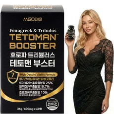 호로파 트리뷸러스 테토맨 부스터 블랙마카 남성 포뮬러, 1개, 60정