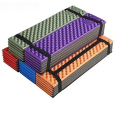 캠핑매트 차박매트 두꺼운 캠핑 텐트용 휴대용 계란판 모양, 오렌지블랙 196x61cm 두께 2cm