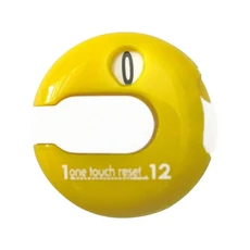 골프 스코어 카운터 미니 스트로크 클리커 탈리 트래커 원터치 리셋 골프 스트로크 카운터 스코어키퍼 부착, 01 Yellow  White