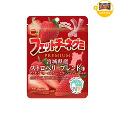 부르봉 페투치네 젤리 일본 구미 프리미엄 미야기현산 딸기블렌드맛 사은품 추가증정, 1개, 50g