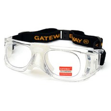 게이트웨이 GWS04 스포츠 고글 작은사이즈 운동용 투명 안경, 투명-화이트