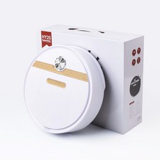 HY25 迷你版掃地機器人，強勁吸力一鍵啟動，持久續航適用多種地面, 白色
