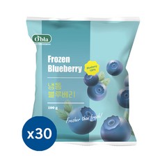 맥그로우앤마리 냉동 간편 소분 블루베리, 30개, 100g