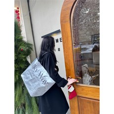 타포린백 쇼핑백 캠핑 대용량 여행가방 물놀이가방 방수 빨래바구니 1+1 2종, 1개, 화이트+실버=2종세트