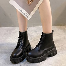 여성 데일리 트랙솔 키높이 레이스업 워커 LU85