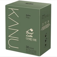 동서식품 맥심카누 디카페인 라떼 30T, 13.5g, 30개입, 1개