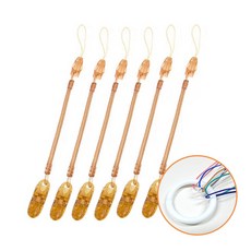 엠엔피 간호사 스프링 집게줄 분실방지 6개 한세트, 오렌지6개