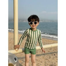 어린이 남아 수영복 그린