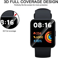 Xiaomi Redmi watch 2 lite 용 보호 필름 화면 Clear TPU 유리가 아닌 곡선 전체 커버, 02 1 Piece