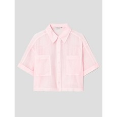 브랜드정품 에잇세컨즈 8SECONDS 쉬어 반소매 셔츠 라이트 핑크 262331