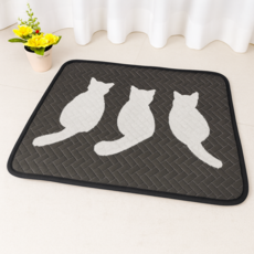 온더맷 면 발매트 세트, 1개, 캣츠 하우스 1+1