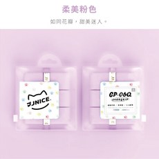 JNICE久奈司 GP-06Q 貓爪 黏性乾性2用 握把皮 - 羽球拍/網球拍握把布 (3入), 粉色, 1個