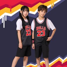 아동 불스나시 블랙 메쉬 농구나시 농구티 나시티