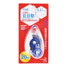 PLUS 普樂士 豆豆貼 SPIN ECO 捲軸式 雙面膠帶 TG-610 TG-611 TG-310R, 1個, 37-535 TG-610 主機正帶