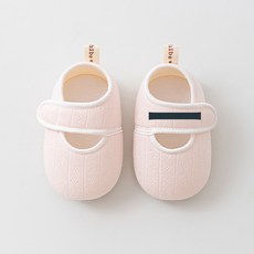 DIU 春秋軟底嬰兒鞋學步寶寶鞋卡通綁帶鞋子6-12防滑布底布前鞋純色