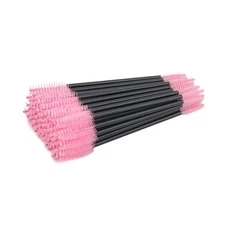50pcs 더블 헤드 속눈썹 브러쉬 래쉬 메이크업 빗 리프트 Spoolie 연장 도구, 01 50pcs, 1개