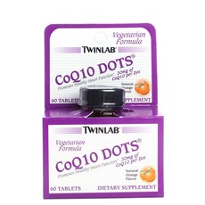 TWINLAB 輔酶Q10營養錠 橘子口味, 60顆, 1罐