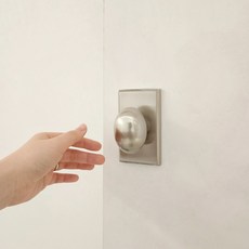 [당일발송] 에그손잡이 방문 욕실 손잡이 비바 406 스퀘어 SN, 1개