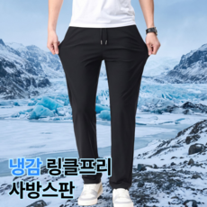 구김없는 아이스실크 링클프리 스판 여름 밴딩 슬랙스 바지