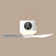 무선 캠핑 실링팬 타프 천장용 거치대 겸용 선풍기 LED 조명등 대용량 배터리 7200mAh, D01 화이트 D01 화이트