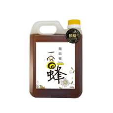 阿公養的一窩蜂 頂級龍眼蜂蜜 3000g 贈桂花蜜露 100%純蜂蜜, 1.8kg, 1個