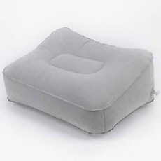 비행기 휴식 의자 높이 버스 자동차 베개 여행 mx 발 조절 비행 920103 패드 발판 가능 잠자는 풍선, 1 layer Gray, 1개