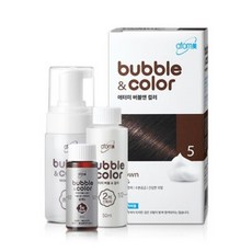 애터미 버블앤 컬러 염색약, 흑갈색, 1개