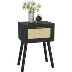YMYNY 999JPHST010N-2 나이트 테이블 사이드, 1, Black