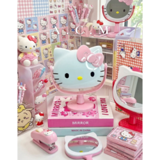 에이씨엠 산리오 헬로키티 탁상 거울 귀여운 소품, 핑크