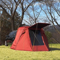 산들로 도킹텐트 차량용텐트 차박텐트 중형/대형, 중형_블랙