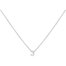 LOXUAKAM 야구 목걸이 여성용 골드 번호 18K 금도금 앙증맞은 매력 탄생 월 귀여운 펜던트 초커 맞춤형 주얼리 생일 선물 Q1603140, SILVER, Silver 3, 1개