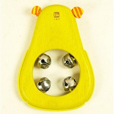 악기놀이 방울소리 벨 아기 장난감 소리완구 악기완구, 1개, 옐로우