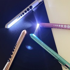 너스피아 동공펜 알루미늄 LED 라이트펜 간호사, 1개, 동공펜_실버
