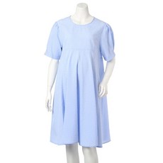 마더피아7005 마더피아임산부 블루체크 반팔원피스 ROP8040 2806587