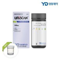 영동제약 유리스캔 소변검사 키트 케톤 당뇨 단백뇨 소변컵 무료 1종 2종 4종 7종 10종, 1종 단백질+소변컵, 1개, 100매입