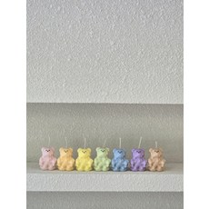 떰즈업센트 멜팅 베어 아로마 소이 향초 캔들, 플라워타입