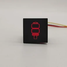 1PC 자동차 빨간색 LED 라이트 안개등 전원 켜기 버튼 레이더 스위치 VW 골프 6 5 Jetta Scirocco 2006 201, 09 Air Suspension Bag