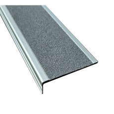 에스티씨(STC) 계단논슬립 미끄럼방지 알루미늄논슬립 세라믹논슬립 ㄱ자형논슬립 학교 병원 경사미끄럼방지 산책로 아파트 카페 학원 산사 성당 관공서 병원, 그레이, 1개