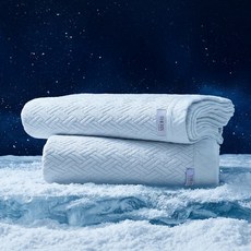 더릭스홈 코오롱 포르페 롱앤쿨 냉감패드 아이스 쿨링 쿨매트 여름 이불패드, 화이트